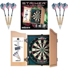 Unicorn Striker Dartboard - Bristle, 2 Darts, PDC Endorsed