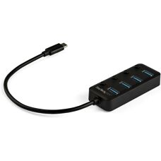 StarTech.com HB30C4AIB 4portový USB-C Hub - Černá - USB 3.0