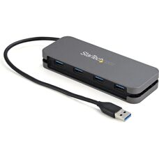 StarTech.com HB30AM4AB 4-Port USB 3.2 Hub - Schwarz/Grau