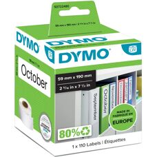 Dymo S0722480 Weiße selbstklebende Druckeretikett - Label