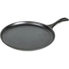 Lodge Cast Iron Crepe Pan - 26cm, Black, Multi-Use - Crepe Pan