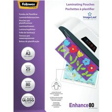 Fellowes 5396403 A3 Transparent Glossy Laminating Pouches - Laminator Pouches