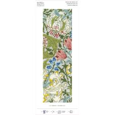 DMC William Morris Golden Lily Bookmark Kit - Bookmark Kit