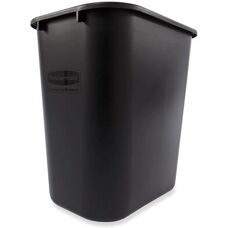 Rubbermaid FG295600BLA Waste Container - Rectangular Black