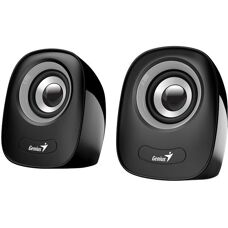 Haut-parleurs filaires Genius SP-Q160 6W - Compact, Gris/Noir