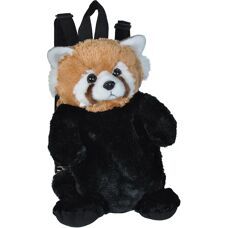 Wild Republic Svart Plysch Rygsäck Röd Panda - Rygsäck