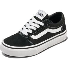 Vans Kids Ward Sneaker - Black Suede Canvas - Sneaker