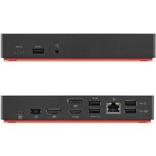 Lenovo ThinkPad Hybrid USB-C med USB-A Dock - Dockingstasjon - USB-C - 2 x HDMI, 2 x DP - GigE - 135W