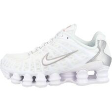 Nike Shox TL Blanco Plateado Metálico Naranja Max - Zapatillas