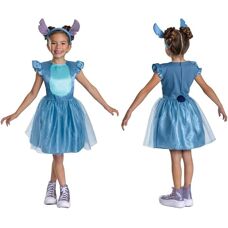 Disguise - Stitch Dress - Blauw - Hoofdband - Kostuum