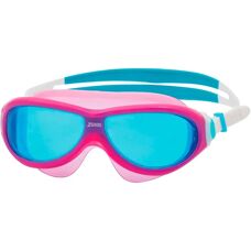 Zoggs Phantom Junior Swim Mask - Pink/White/Blue Tint - Kids 6-14