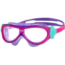 Zoggs Phantom Kids Swim Mask - Pink/Violet/Clear - Swim Mask for Kids 2-6yrs