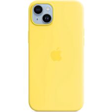 Apple iPhone 14 Plus Silikon Hülle mit MagSafe - Gelb