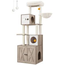 Arbre à Chats Feandrea Songmics - Modèle 185cm Greige - Publicité