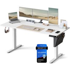 Bureau électrique en hauteur réglable avec 4 mémoires - Table de bureau - Publicité
