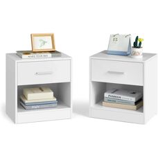 Tavolino Bianco VASAGLE con Cassetto - Tavolino