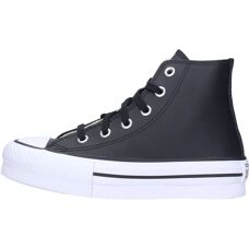 Converse Chuck Taylor All Star Lift Platform Leer Kinderen - zwart/natuurlijk ivoor/wit