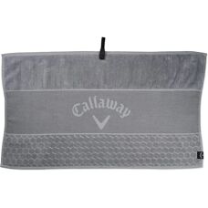 Asciugamano da golf Callaway Tour a più textures - Argento