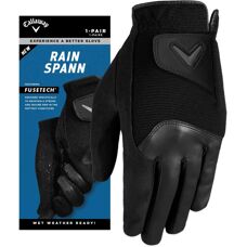 Guanti da golf Callaway Rain Spann - Impermeabili, Neri, L