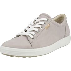 Ecco Soft 7 Turnschuhe - Grau Rose Nubuck - Größe 7