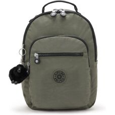 Kipling Seoul S Grün Rucksack - Wasserabweisend, 35cm