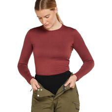 Leggings alte di Merino 260 Tech Icebreaker donna nere