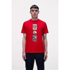 Napapijri NP0A4I3E Κόκκινο Logo T-shirt - T-shirt