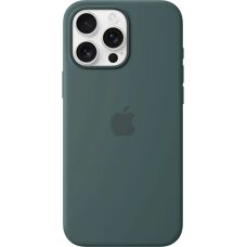 Coque en Silicone Apple avec MagSafe (iPhone 16 Pro Max) - Vert Lacustre