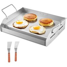 Succebuy Piastra in Acciaio Inox - Grande per Fornello a Gas - BBQ & Teppanyaki