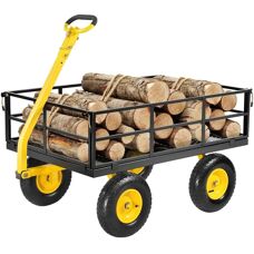 Succebuy Carrello da giardino in acciaio - 1200 lbs - Pneumatici tutto-terreno
