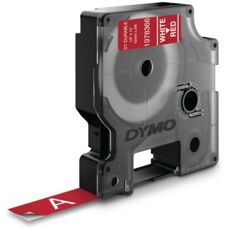 Dymo D1 Tartós címkenyomtató szalag - Piros/Fehér - 12mm x 7m
