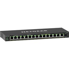 Switch di rete gestito Netgear GS316EP a 16 porte - Nero