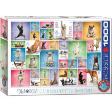 Eurographics 6000-0954 - Yoga Hundar Pussel 1000 Delar