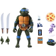 Figura de acción NECA Leonardo VHS - Tortugas Ninja - 18cm