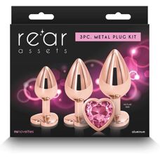 ns Novelties Pink Heart Anal Trainer Kit - Anal Trainer Kit