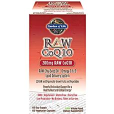 Garden of Life RAW CoQ10 200 mg - Heart Support & Antioxidant