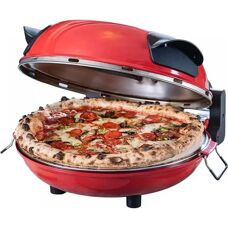 Cuptor de pizza Hausmeister HM6149 - Piatră reversibilă, 1200W, 30.5cm