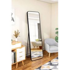 Livingandhome - Rectangular Mirror - Metal Frame - Mirror