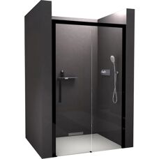 Bernstein DX906 FLEX Duschkabine - Schiebetür, Schwarz Matt