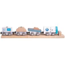 Bigjigs Rail Dřevěný důlní vlak - drewniany zestaw kolejowy