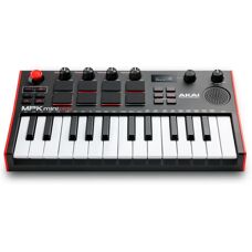 Akai MPK Mini Play Mk3 - Portable MIDI Keyboard with 25 Keys, Built-in Speaker, Black