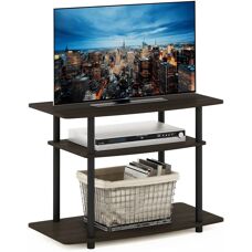 Furinno Support TV Marron Foncé/Noir - Support TV - Publicité