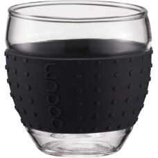Bodum Pavina Ensemble de 2 Verres 100 ml - Noir