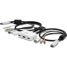 Commutateur KVM HDMI 2 ports Trendnet TK-215i - Blanc