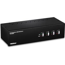 Przełącznik KVM Trendnet TK-440DP - 4K Ultra HD - Srebrny