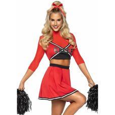 Leg Avenue 86895_00325 Rotes Cheerleader-Kostüm - Kostüm