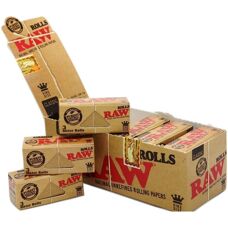 RAW King Size Rolling Paper - Custom Length, Natural Fibers