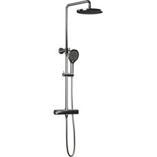 Bernstein Modell 8821 Chrom Verstellbare Thermostat-Duschsäule - Duschtyp