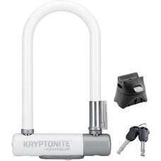 Kryptonite Cykellås Mini-7 med Vibrationssystem - Hvid