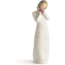 Statua in Resina Dipinta a Mano Willow Tree - Amore - 21cm
